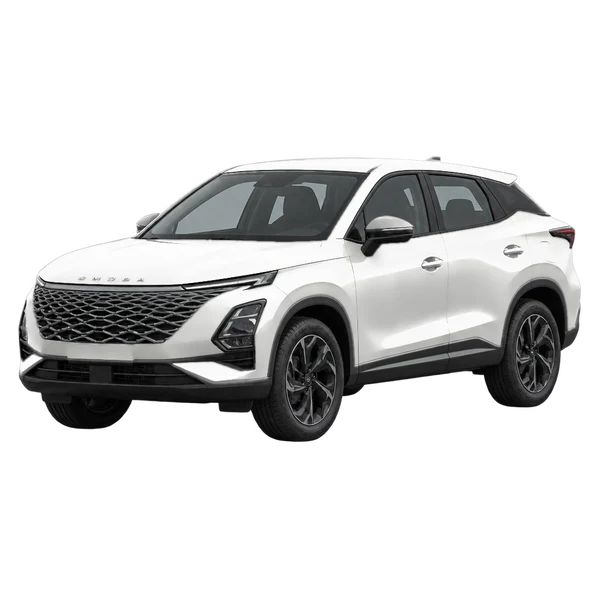 Omoda C5 2026 blanc, vue trois-quarts avant (orienté vers la gauche)