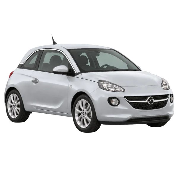 Opel Adam 2019 prata, vista três quartos dianteiro (voltado para a direita)