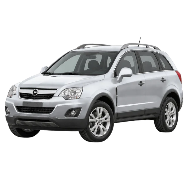 Opel Antara 2008 prata, vista dianteira em três quartos (voltada para a esquerda)