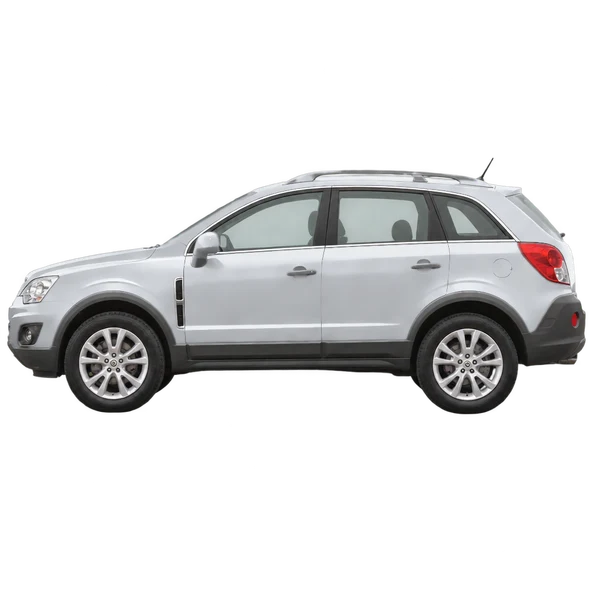Opel Antara 2008 prata, vista lateral (voltada para a esquerda)