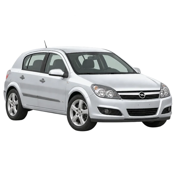 Opel Astra 2007 argent, vue trois-quarts avant (orienté vers la droite)