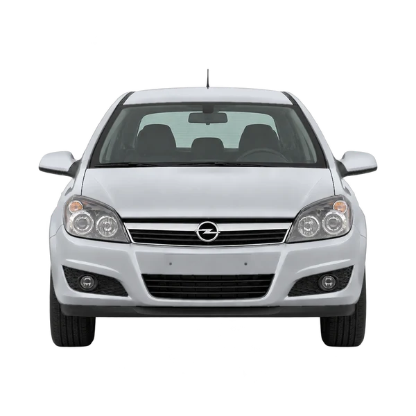 Opel Astra 2008 en plateado, vista frontal