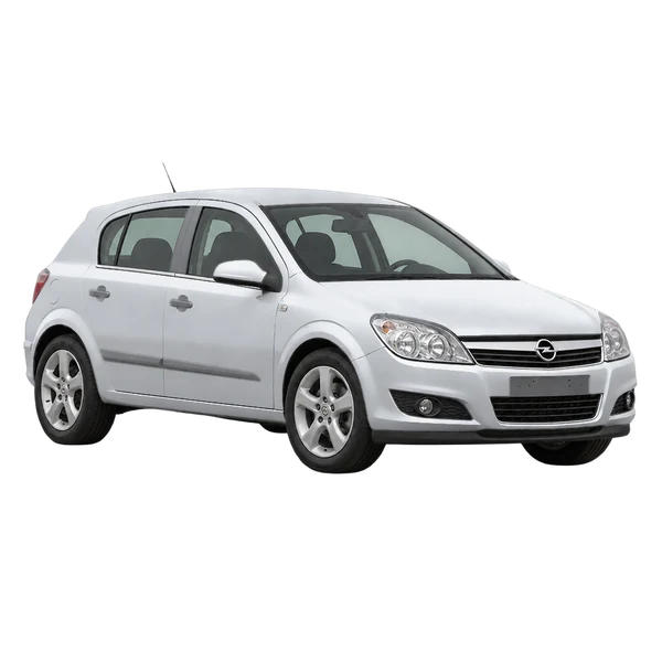 Opel Astra 2014 prata, vista dianteira em três quartos (voltada para a esquerda)