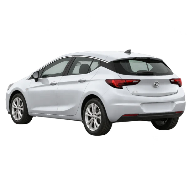 Opel Astra 2021 argent, vue trois-quarts arrière (orienté vers la gauche)