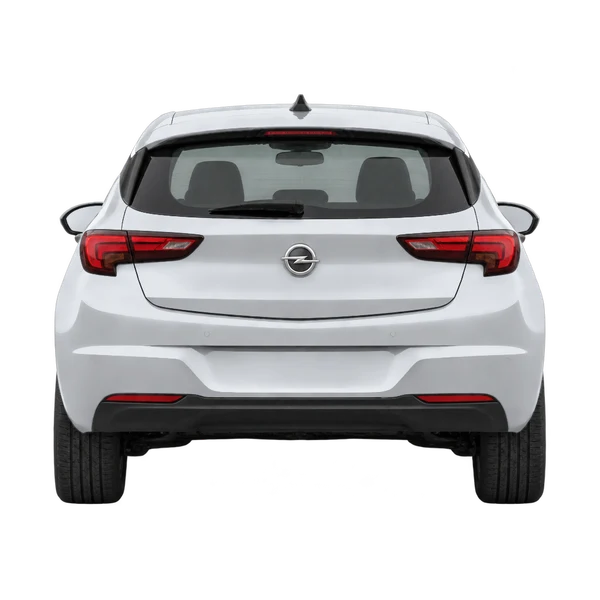 Opel Astra 2022 en plateado, vista trasera