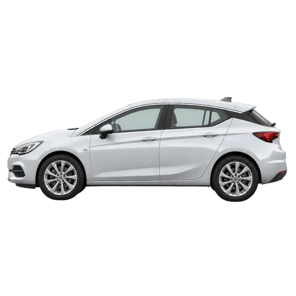 2026 Opel Astra in Silber, Ansicht: Seite (nach links gerichtet)
