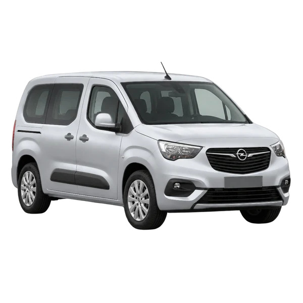 シルバーの2022 Opel Combo(フロントスリークォーター(左向き)ビュー)