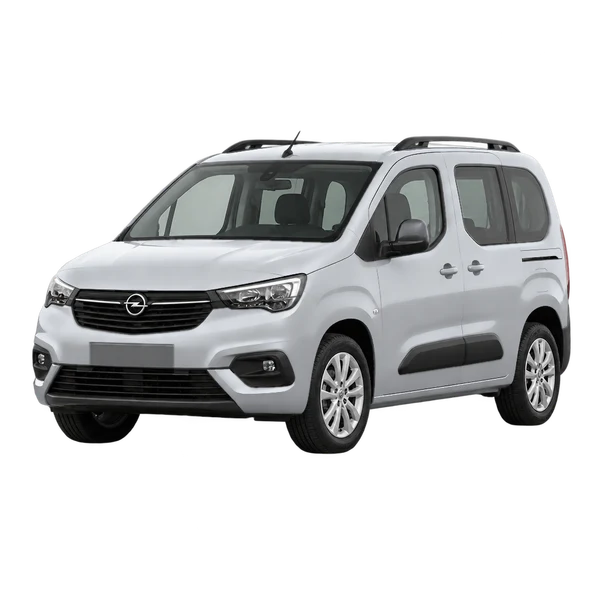 シルバーの2024 Opel Combo(フロントスリークォーター(左向き)ビュー)