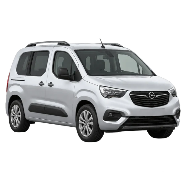 シルバーの2025 Opel Combo(フロントスリークォーター(左向き)ビュー)