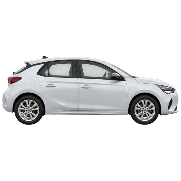 2021 Opel Corsa in Silber, Ansicht: Seite (nach rechts gewandt)