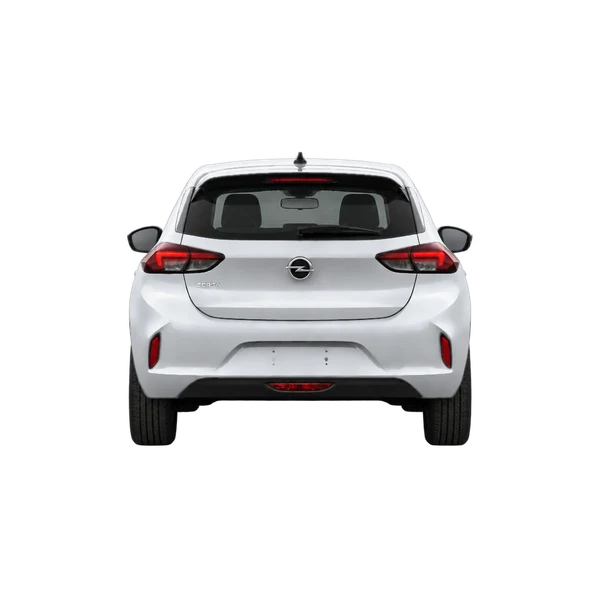 Opel Corsa 2023 باللون فضي، منظر من الخلف