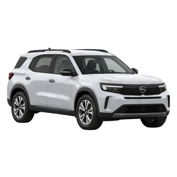 2026 Opel Frontera in Silber, Ansicht: Dreiviertelansicht vorne (nach rechts)