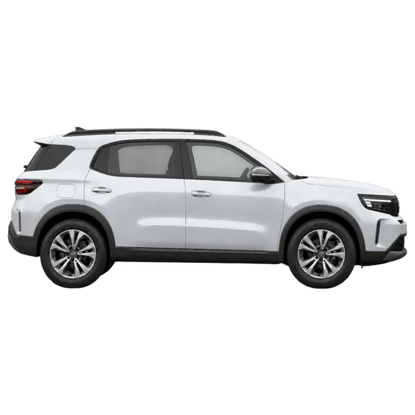 2026 Opel Frontera in Silber, Ansicht: Seite (nach rechts gewandt)