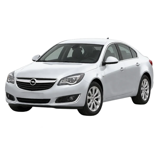 Opel Insignia 2015 prata, vista dianteira em três quartos (voltada para a esquerda)