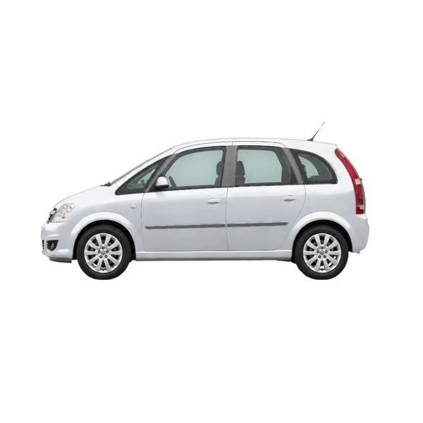 Opel Meriva-A 2008 argent, vue côté (vers la gauche)