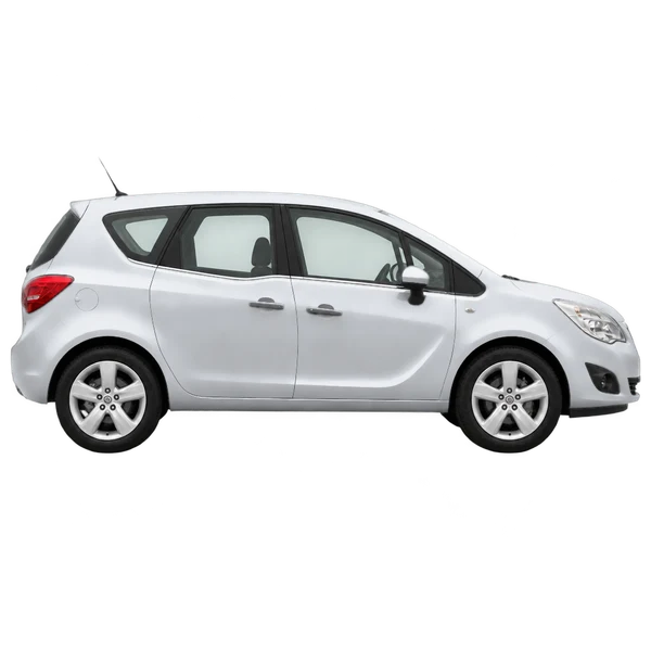 Opel Meriva 2010 prata, vista lateral (voltada para a direita)