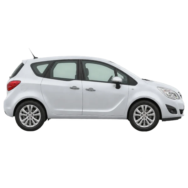 Opel Meriva 2012 prata, vista lateral (voltada para a direita)