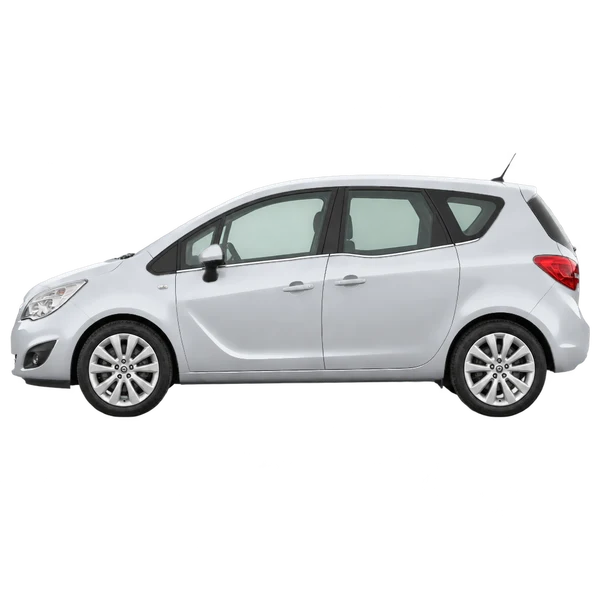 Opel Meriva 2014 prata, vista lateral (voltada para a esquerda)