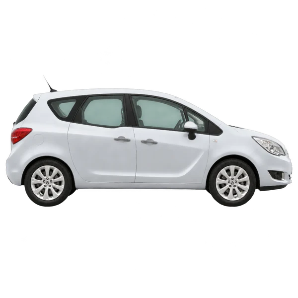 Opel Meriva 2015 prata, vista lateral (voltada para a direita)