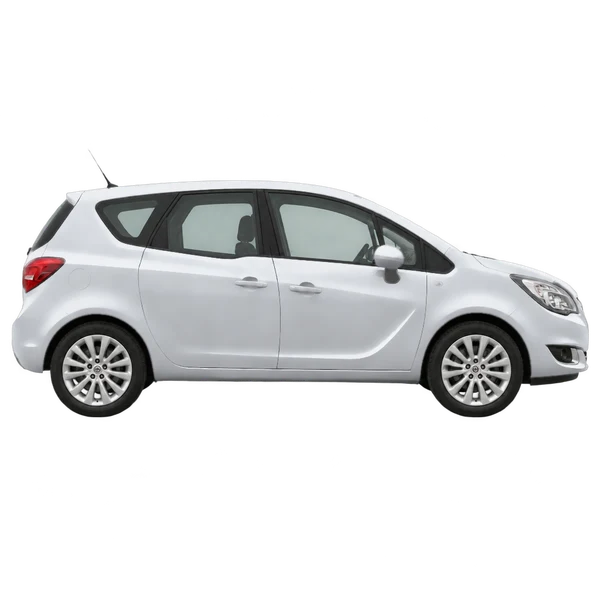 Opel Meriva 2017 prata, vista lateral (voltada para a direita)