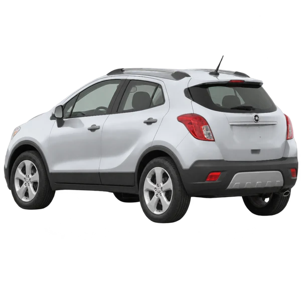 Opel Mokka 2012 prata, vista três quartos traseira (voltada para a esquerda)