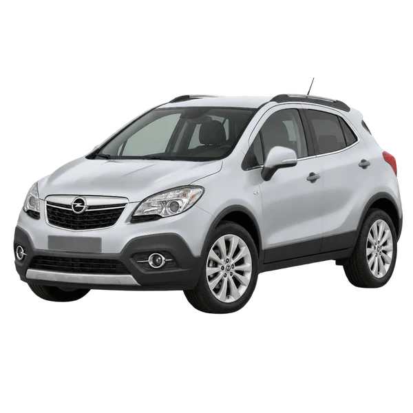 Opel Mokka 2014 argent, vue trois-quarts avant (orienté vers la gauche)