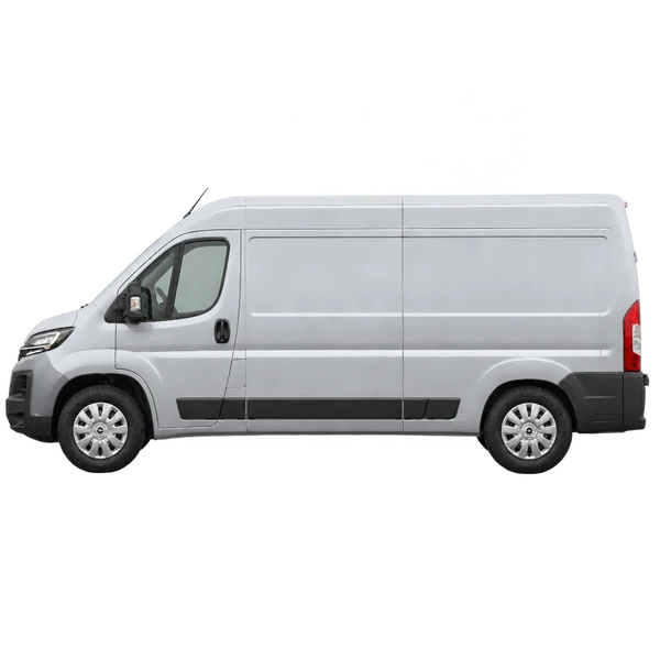 2026 Opel Movano in Silber, Ansicht: Seite (nach links gerichtet)