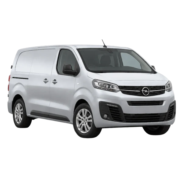 Opel Vivaro 2022 prata, vista dianteira em três quartos (voltada para a esquerda)