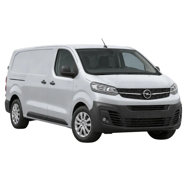 Opel Vivaro 2023 prata, vista dianteira em três quartos (voltada para a esquerda)