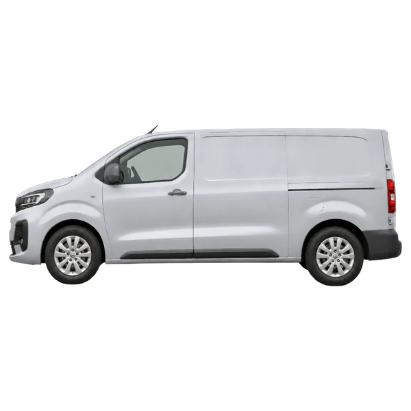 シルバーの2026 Opel Vivaro(側面(左向き)ビュー)