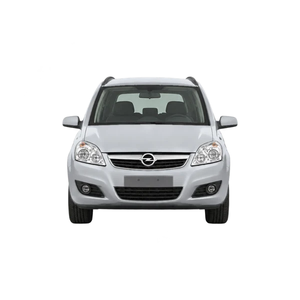 Opel Zafira 2008 باللون فضي، منظر أمامي