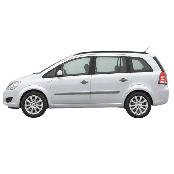 Opel Zafira 2010 argent, vue côté (vers la gauche)