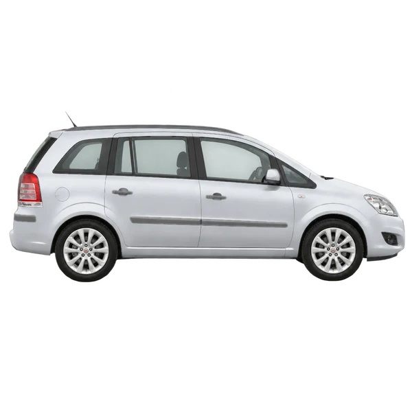 2010 Opel Zafira in Silber, Ansicht: Seite (nach rechts gewandt)