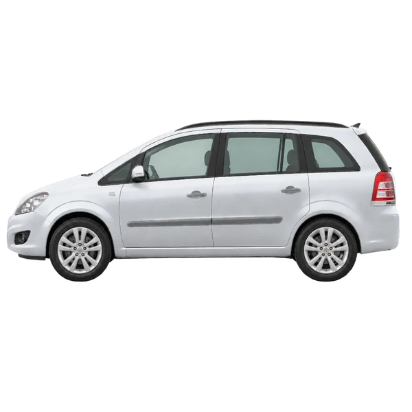 silver 2013 Opel Zafira side (facing left) view