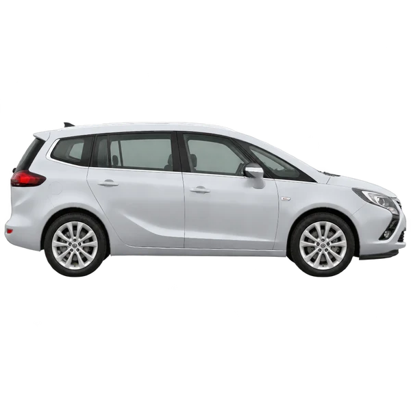 2014 Opel Zafira in Silber, Ansicht: Seite (nach rechts gewandt)