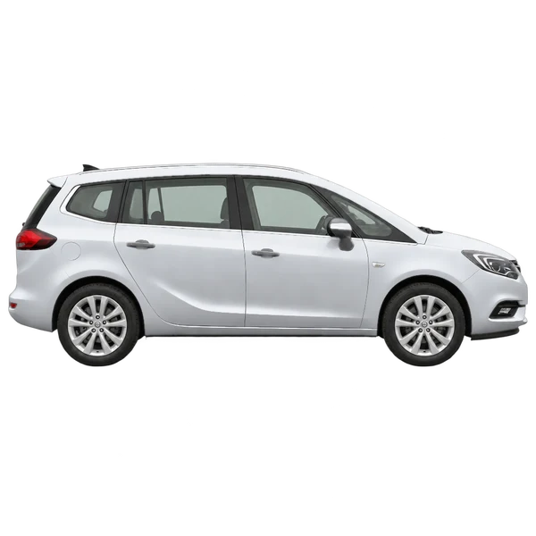 2017 Opel Zafira in Silber, Ansicht: Seite (nach rechts gewandt)