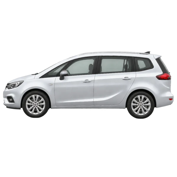 Opel Zafira 2025 prata, vista lateral (voltada para a esquerda)