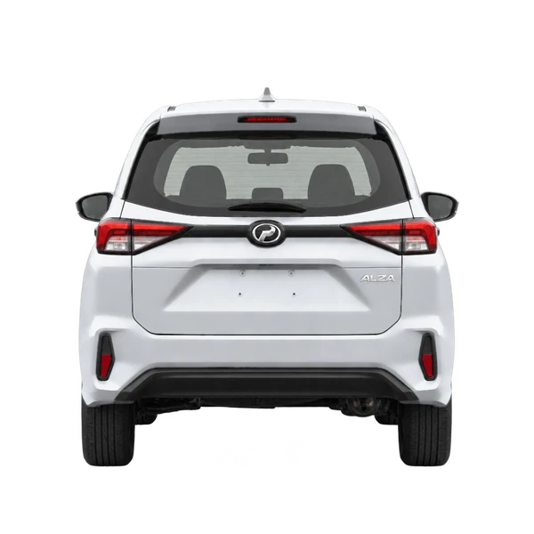 Perodua Alza 2025 argent, vue arrière