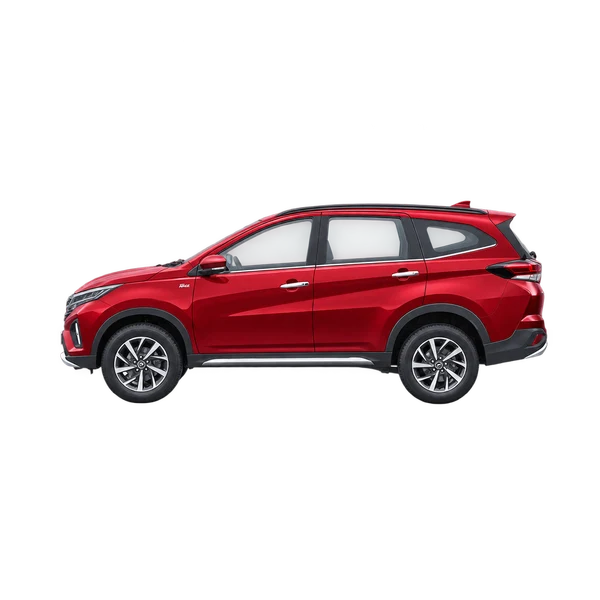 2023 Perodua Aruz in rot, Ansicht: Seite (nach links gerichtet)