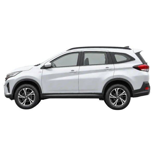 2024 Perodua Aruz in Silber, Ansicht: Seite (nach links gerichtet)