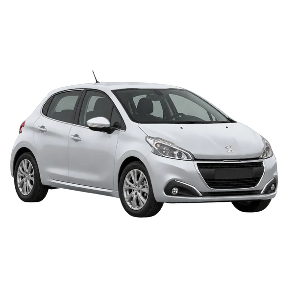 Peugeot 208 Active 2018 argent, vue trois-quarts avant (orienté vers la gauche)