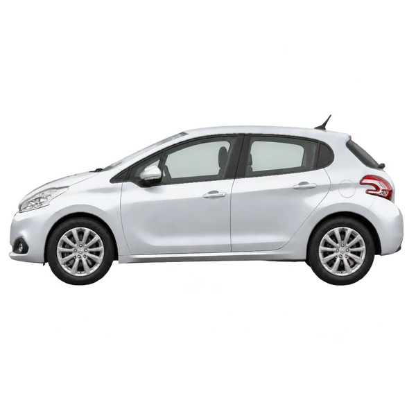 2015 Peugeot 208 Style in Silber, Ansicht: Seite (nach links gerichtet)
