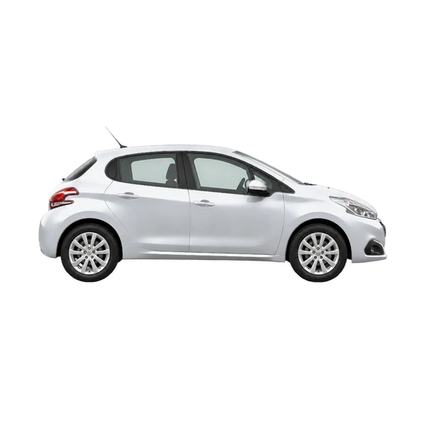 シルバーの2015 Peugeot 208（側面（右向き）ビュー）