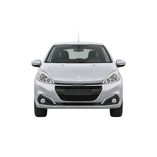 Peugeot 208 2017 en plateado, vista frontal