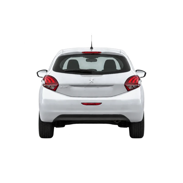 Peugeot 208 2017 en plateado, vista trasera