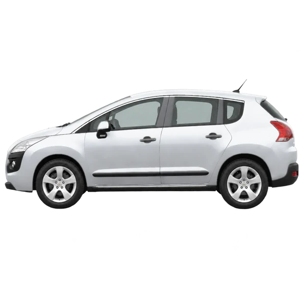 Peugeot 3008 2015 argent, vue côté (vers la gauche)