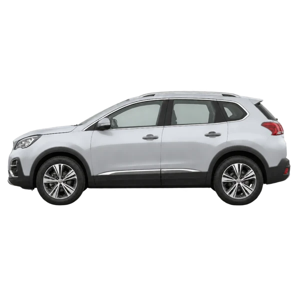Peugeot 3008 2016 prata, vista lateral (voltada para a esquerda)