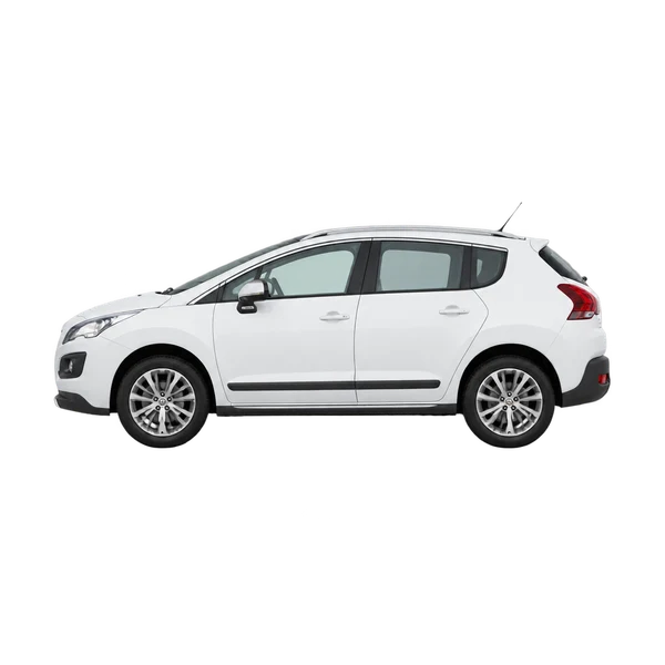 Peugeot 3008 2016 blanc, vue côté (vers la gauche)