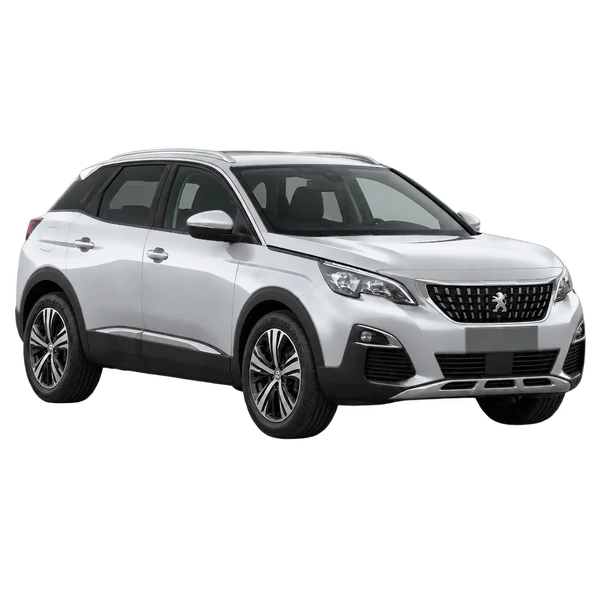 Peugeot 3008 2017 argent, vue trois-quarts avant (orienté vers la gauche)