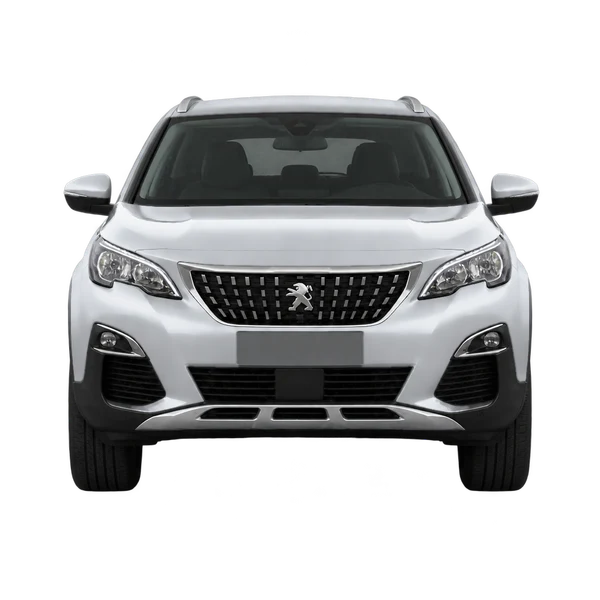 シルバーの2018 Peugeot 3008（正面ビュー）